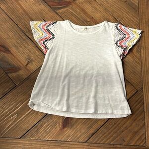 Top with cute sleeve details